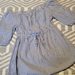 Hint of Blush Off-shoulder blouse